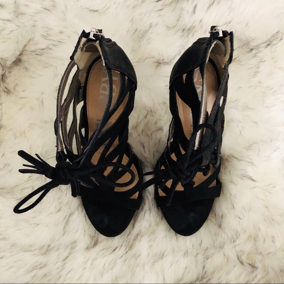 Sam & Libby Black Stiletto Heel - Picture 2 of 13